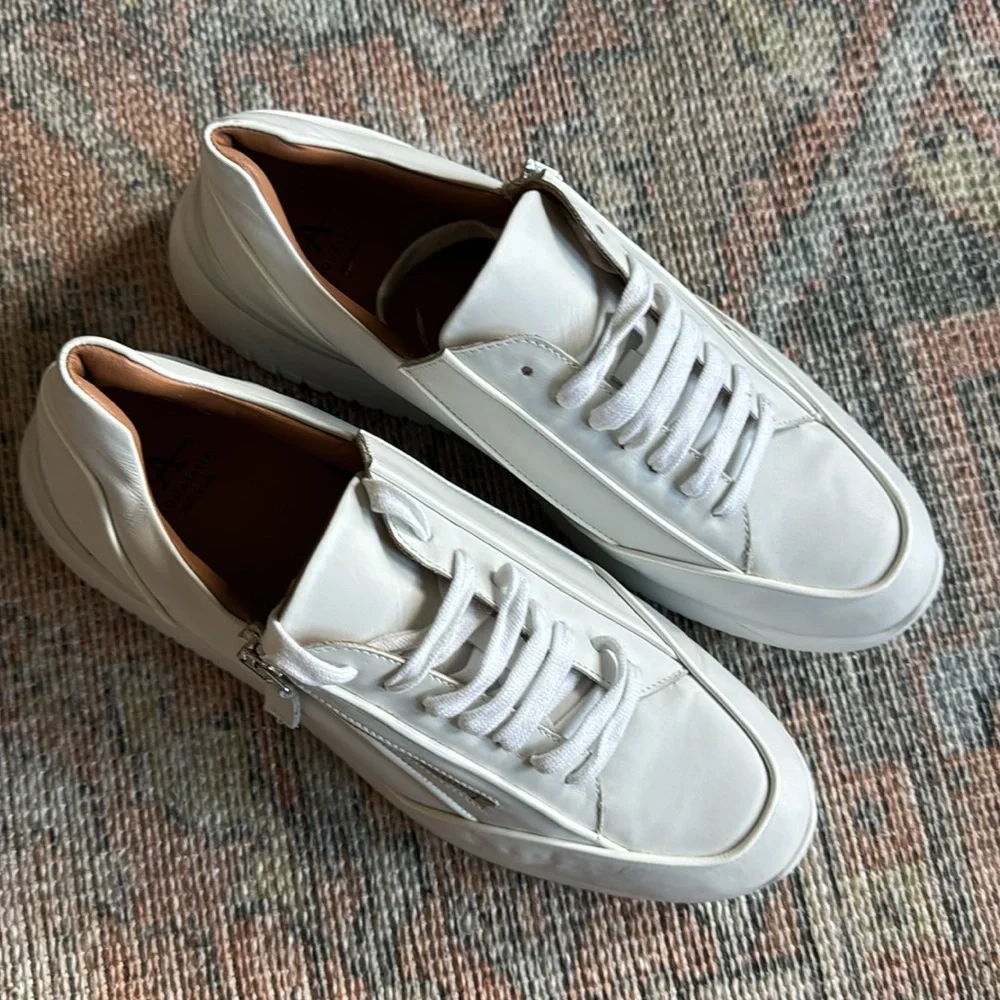 Aquatalia Claretta Sneaker in White